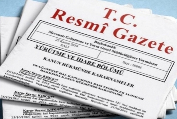 Atama kararlar Resmi Gazetede