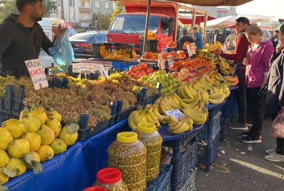 Halk pazarnda gncel fiyatlar