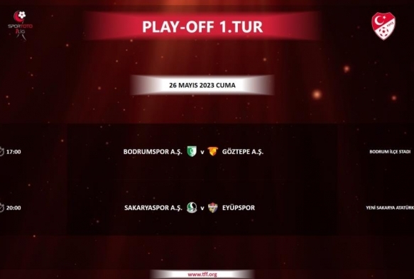 Spor Toto 1. Lig'de play-off program belli oldu