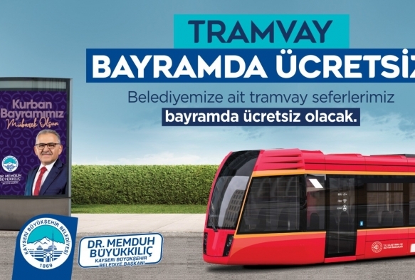 Kurban Bayramnda cretsiz tramvay mjdesi