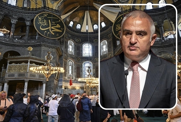 Ayasofya'da yeni ziyareti uygulamas