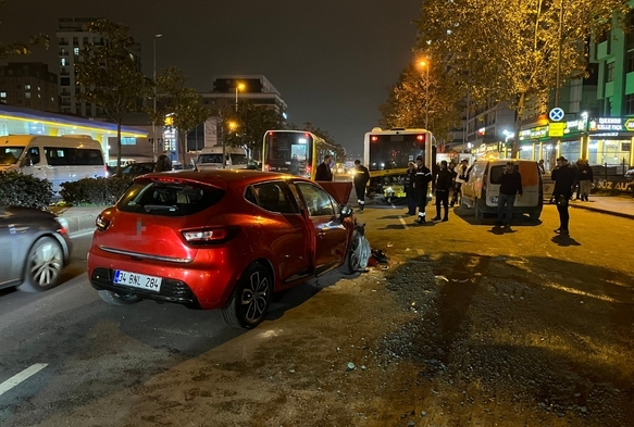 İETT otobsne arpan otomobilin srcs hayatını kayb