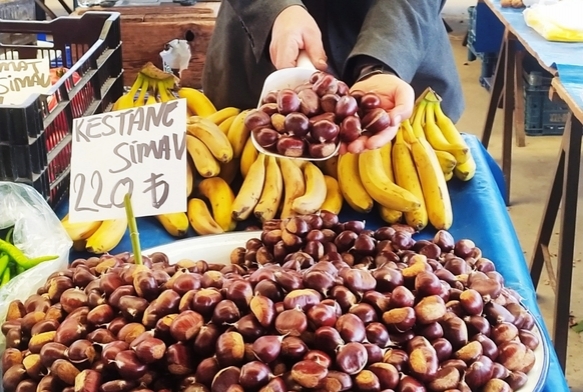 Simav Kestanesi pazarın gzdesi