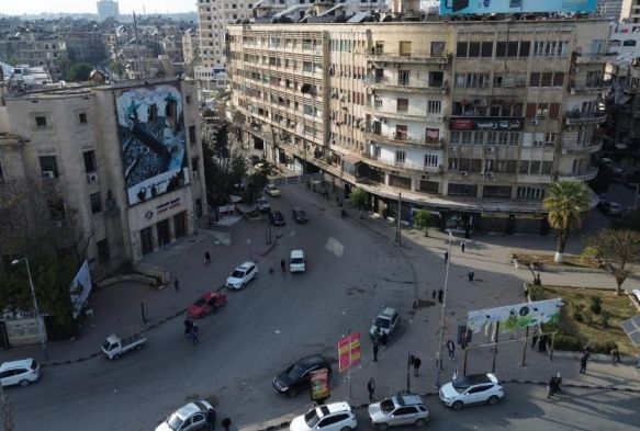 Halep'in merkezinde yoğun hareketlilik yaşanıyor