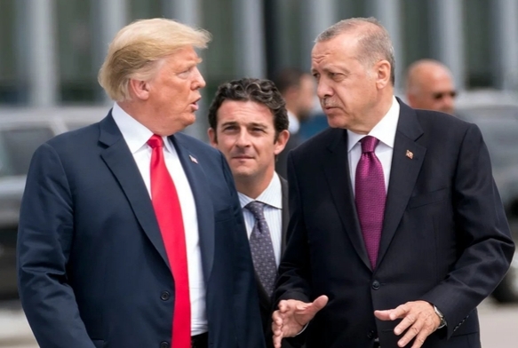 Cumhurbakan Erdoan, Trump ile grt