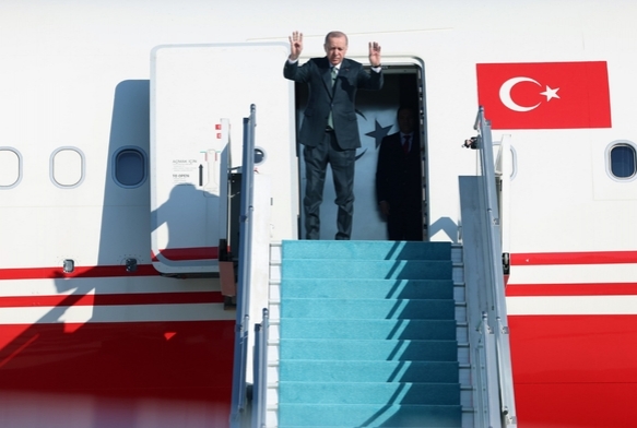 Cumhurbaşkanı Erdoğan Azerbaycan'a gitti