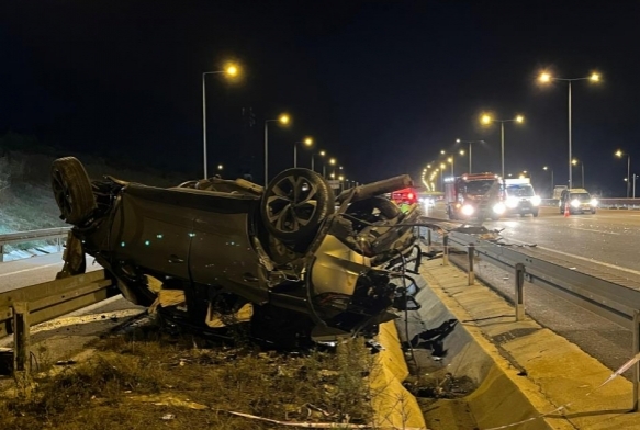 Kuzey Marmara Otoyolunda feci kaza : 2 l, 5 yaral