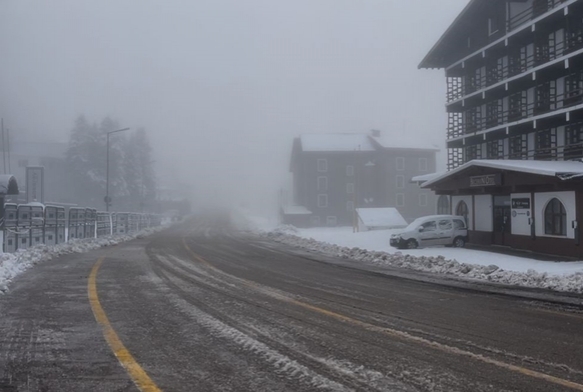 Uluda'da kar var oteller kapal